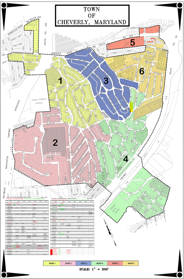 Cheverly Ward Map