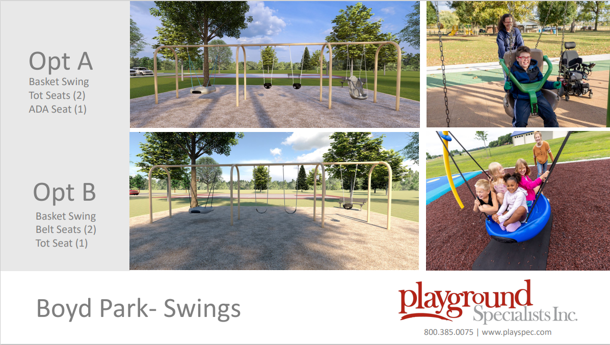 Boyd Park - Swings