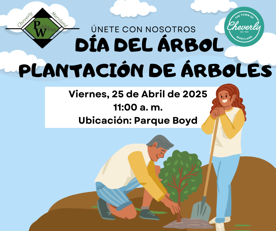 April 2025 Arbor Day Tree Planting Flyer Spanish