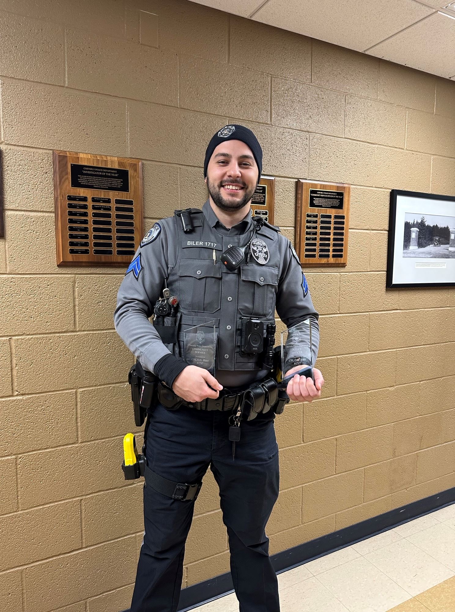 Sgt. Biler received the Officer of the Year Award